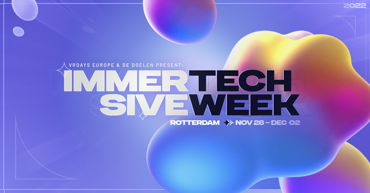 Tech Congres Immersive tech week Medical Delta